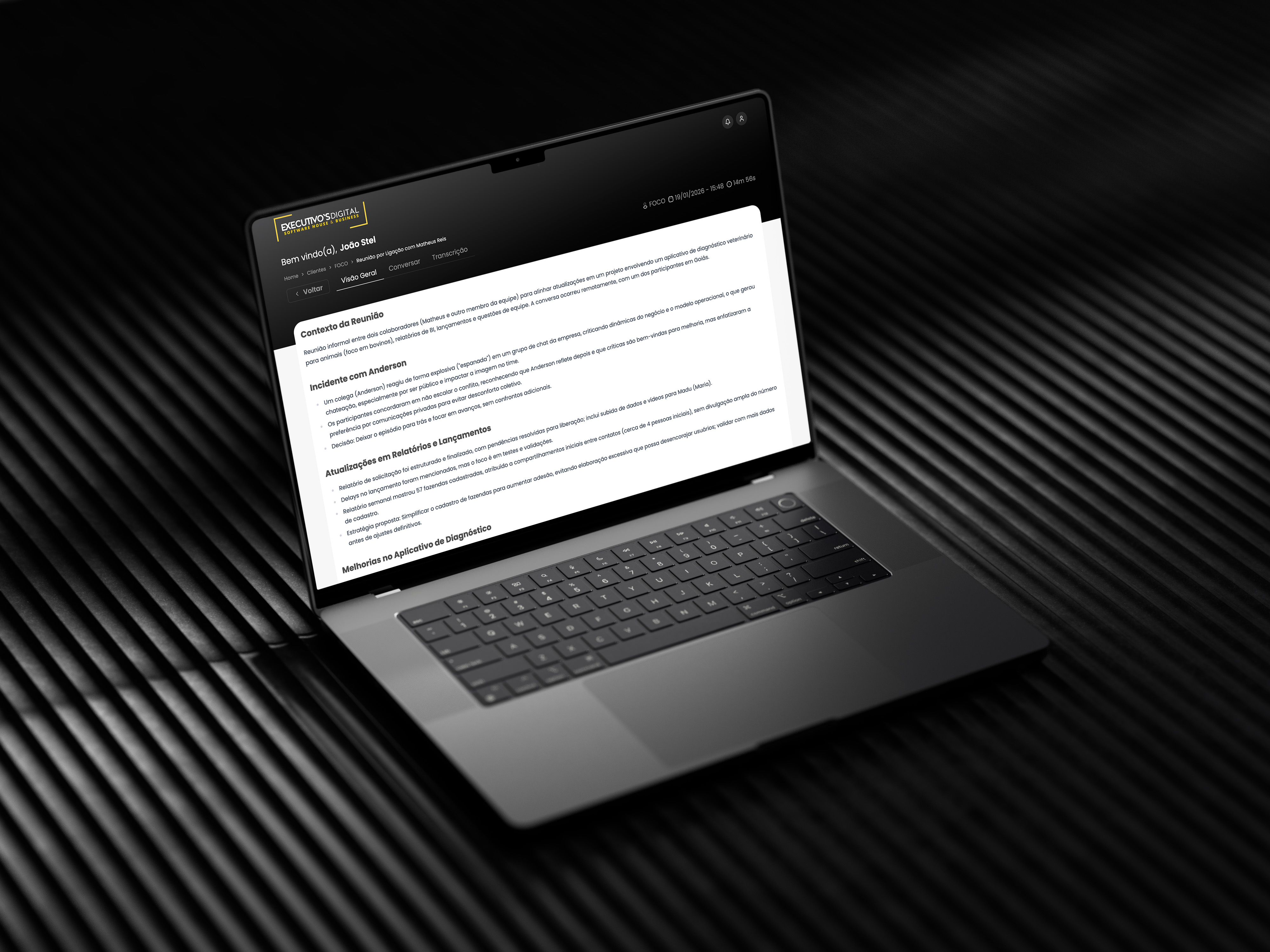 ExVoice Web Dashboard