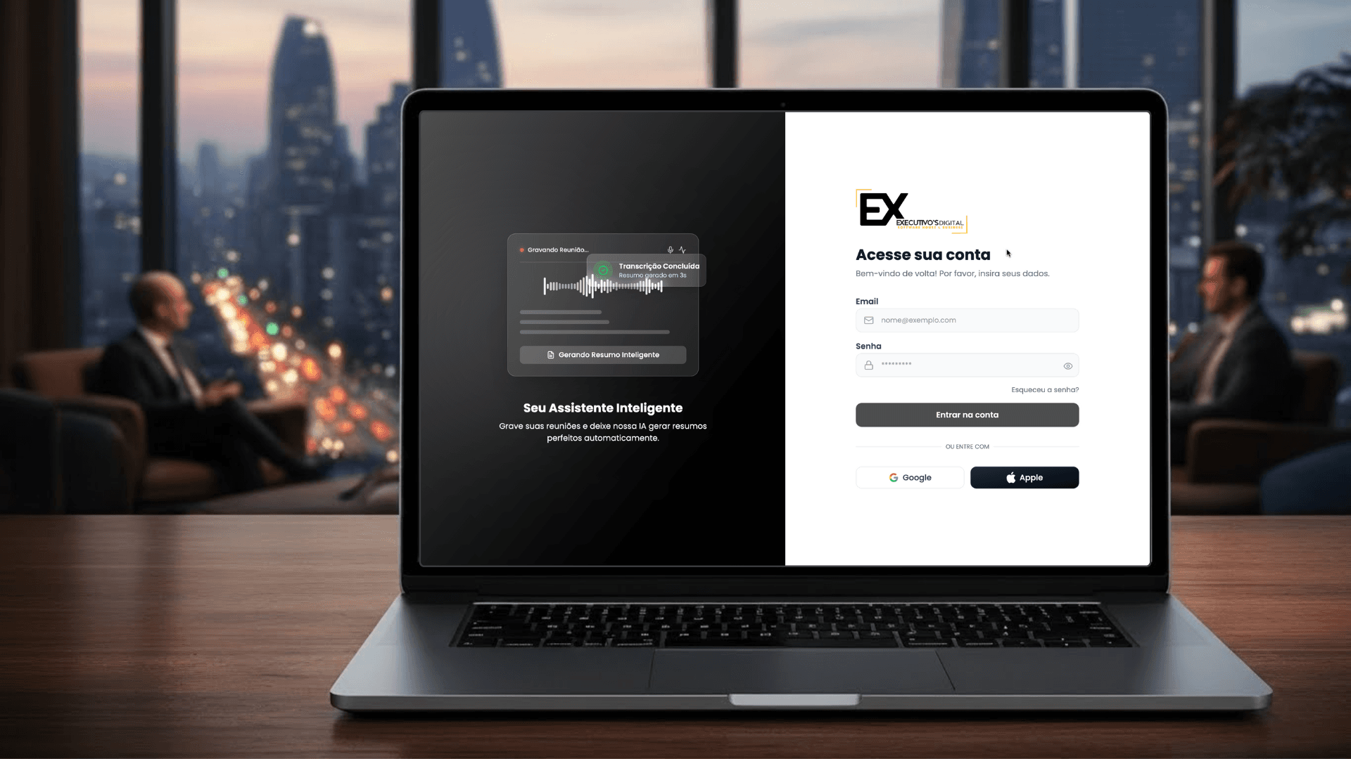 Mockup do produto em destaque